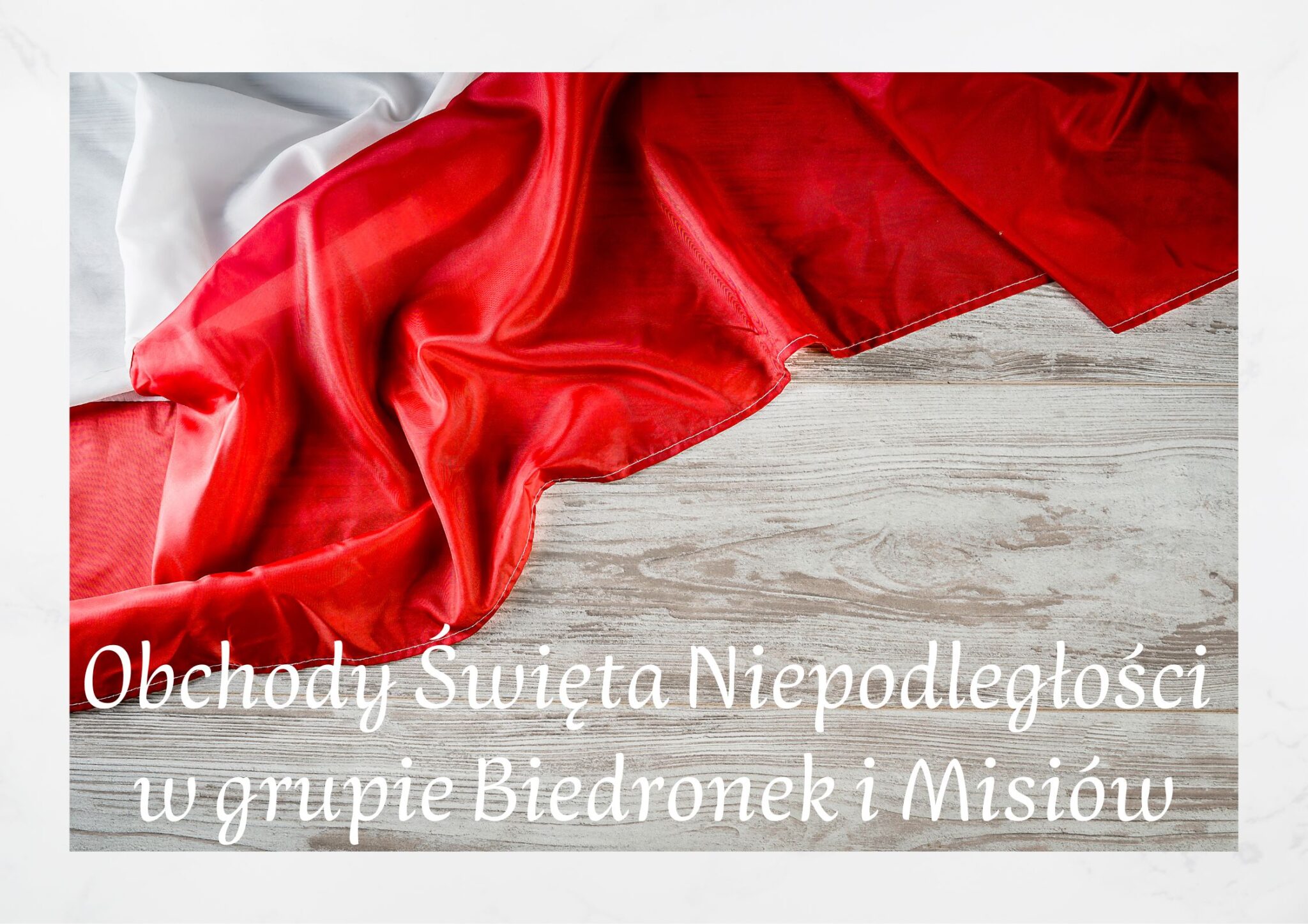 Read more about the article Obchody Święta Niepodległości  w grupie Biedronek i Misiów